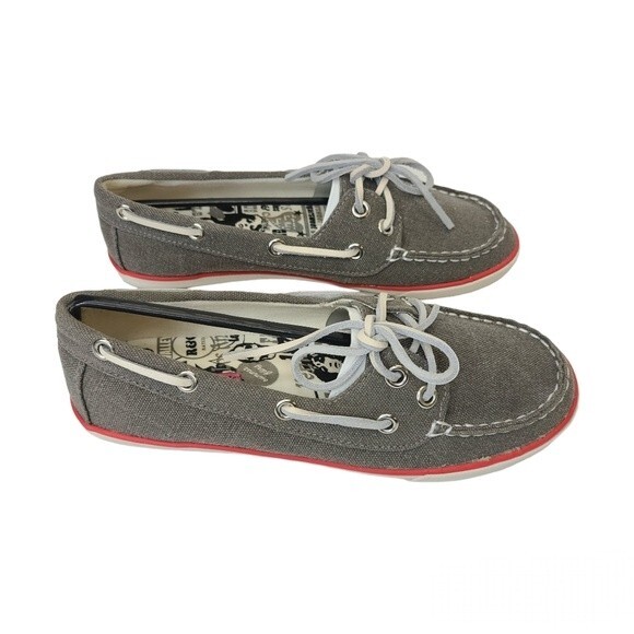 NIB Zigi Rock & Candy Grey Boatie Loafers 6 - Picture 2 of 9